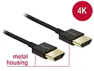 Delock Kabel HDMI-HDMI 4K 3D Ethernet 1m