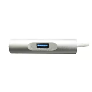 Qoltec Adapter USB 3.1 typC / HDMI żeński | USB 3.0 żeński | RJ45 | PD