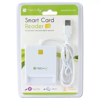 Qoltec Czytnik USB 2.0 Kart / Smart Card biały
