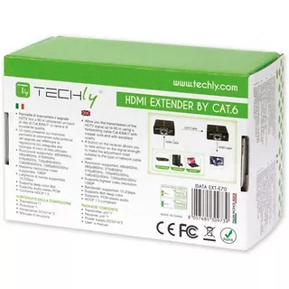 Crucial Extender HDMI po skrętce Cat.6/6a/7, do 60m, FullHD 3D, czarny