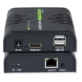 Crucial Extender HDMI + USB po skrętce Cat.5/5e/6 120m