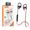 Optoma iL98BL Red by AWEI douszne sportowe słuchawki bezprzewodowe Bluetooth 4.2 | zaczepy zauszne | potoodporne | mikrofon
