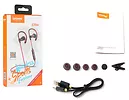 Optoma iL98BL Red by AWEI douszne sportowe słuchawki bezprzewodowe Bluetooth 4.2 | zaczepy zauszne | potoodporne | mikrofon