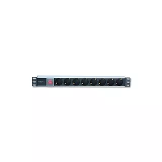 Unitek Listwa zasilająca Rack 19 cali 1U 250V/16A, 8xSCHUKO, 3m