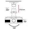 Sapphire Technology Ramię do projektora 22cm 10kg sufitowe białe