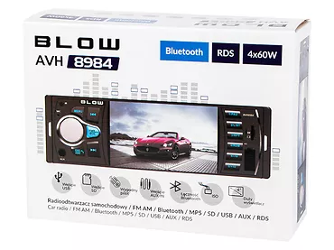 Radio samochodowe BLOW AVH-8984 MP3 PILOT SD LCD BLUETOOTH