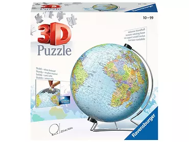 Ravensburger Puzzle 3D Dziecięcy Globus 540 elementów 10+