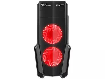 NATEC Obudowa Genesis Titan 800 USB 3.0 z oknem czerwone podświetlenie