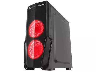 NATEC Obudowa Genesis Titan 800 USB 3.0 z oknem czerwone podświetlenie