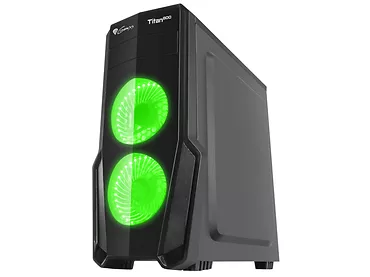 NATEC Obudowa Genesis Titan 800 USB 3.0 z oknem zielone podświetlenie