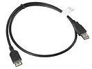 LANBERG Przedłużacz kabla USB 2.0 AM-AF 70cm czarny