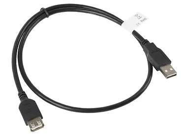 LANBERG Przedłużacz kabla USB 2.0 AM-AF 70cm czarny