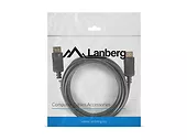 LANBERG Kabel DisplayPort M/M 4K 3M czarny