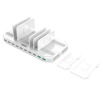 STACJA ŁADUJĄCA 10xUSB; 96W; 2xQC3.0; Y-2190A