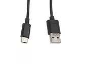 LANBERG Kabel USB-C -> USB-A M/M 1M 2.0 czarny