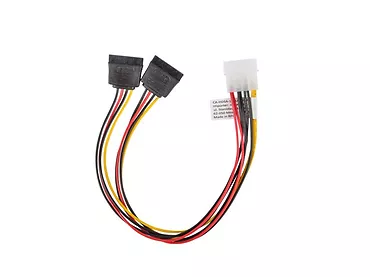 LANBERG Kabel Molex zasilający - SATA x2 M/F 30cm