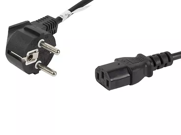 LANBERG Kabel zasilający CEE 7/7 - IEC 320 C13 1.8M czarny