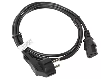 LANBERG Kabel zasilający CEE 7/7 - IEC 320 C13 1.8M czarny
