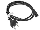 LANBERG Kabel zasilający EURO (radiowy) CEE 7/16 - IEC 320 C7 1.8M       czarny