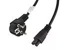 LANBERG Kabel zasilający Laptop (MIKI) IEC 7/7 - IEC 320 C5 3M VDE czarny