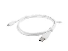LANBERG Kabel USB 2.0 micro AM-MBM5P 1M biały