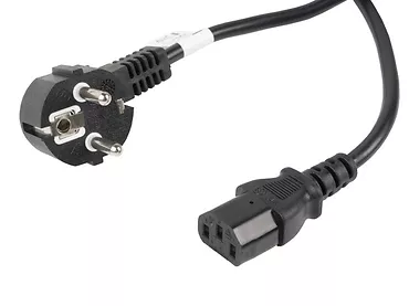 LANBERG Kabel zasilający CEE 7/7 - IEC 320 C13 VDE 10M czarny