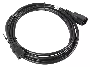 LANBERG Przedłużacz kabla zasilającego IEC 320 C13 - C14 VDE 3M czarny