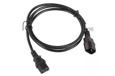 LANBERG Przedłużacz kabla zasilającego IEC 320 C13 - C14 VDE 1.8M czarny