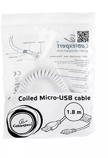 Gembird Kabel Micro-USB 2.0 AM-MBM5P/Spirala/1.5