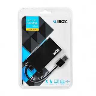 USB 3.0 czarny 4-porty Slim