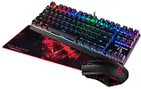 Modecom Zestaw Volcano Lanparty Brown RGB Mysz Podkładka