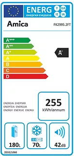 Amica FK2995.2FT Chłodziarko-zamrażarka