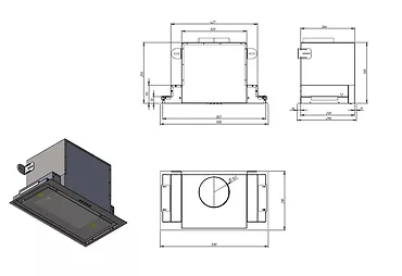 Akpo Okap WK-10 Neva Glass czarny