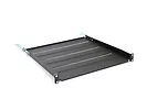 ASSMANN Półka do szaf 450mm 19" 483x450mm 1U czarna z regulacją i podporą