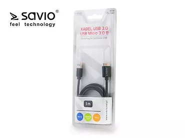 Elmak SAVIO CL-102 Kabel USB 3.0 - USB Micro 3.0 Typ B, 1m, blister