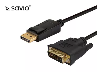 Elmak SAVIO CL-106 Kabel displayPort do DVI 1,8m