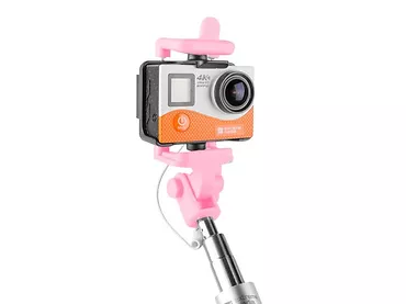 NATEC Selfie stick Monopod przewodowy różowy SF-20W