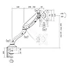 LogiLink Uchwyt do monitora, VESA , 13-27', max. 6kg