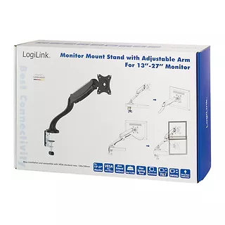 LogiLink Uchwyt do monitora, VESA , 13-27', max. 6kg