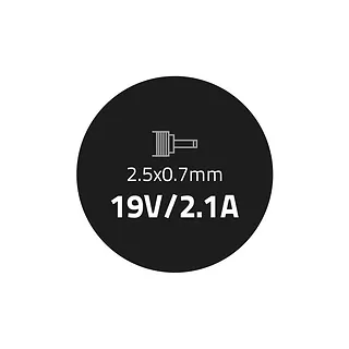 Qoltec Zasilacz do Asus 40W 19V 2.1A 2.5*0.7