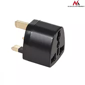 Maclean Adapter gniazdo EU na wtyk UK MCE154 czarny