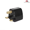 Maclean Adapter gniazdo EU na wtyk UK MCE154 czarny