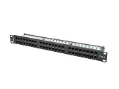 LANBERG Patch Panel 48 Port 1U Kat.6 czarny