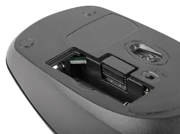 NATEC Mysz bezprzewodowa Merlin nano 2.4GHz 1600 DPI czarna
