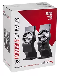 Audiocore Głośniki komputerowe 6W AC805 USB Black