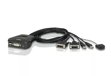 Granna PRZEŁĄCZNIK KVM 2 PORTY USB DVI CS22D