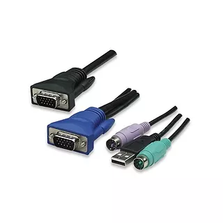 Gembird Przełącznik KVM 8-portowy USB/PS2 z OSD, rackowy