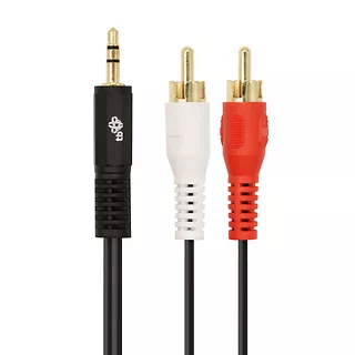 Kabel 3,5mm MiniJack - 2x RCA M/M (chinch) 1,5m