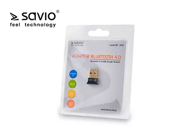 SAVIO BT-040 Adapter komputerowy USB Nano, Bluetooth 4.0, 3Mb/s, zasięg 50m