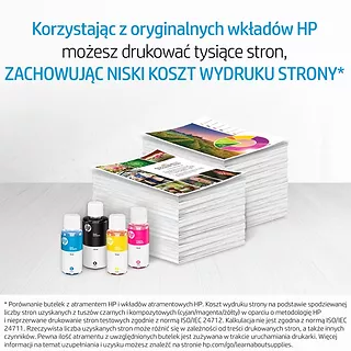 Oryginalny tusz do drukarki HP GT52 (M0H54AE) Błękitny (Cyan)